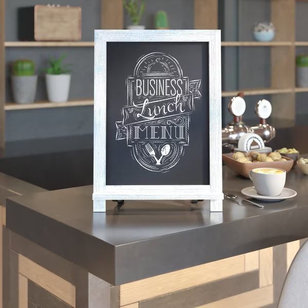 Rustic Blue Magnetic Table/Hanging Chalkboards, 10PK, Flash Furniture, Mfr#: 10-HFKHD-GDIS-CRE8-422315-GG
